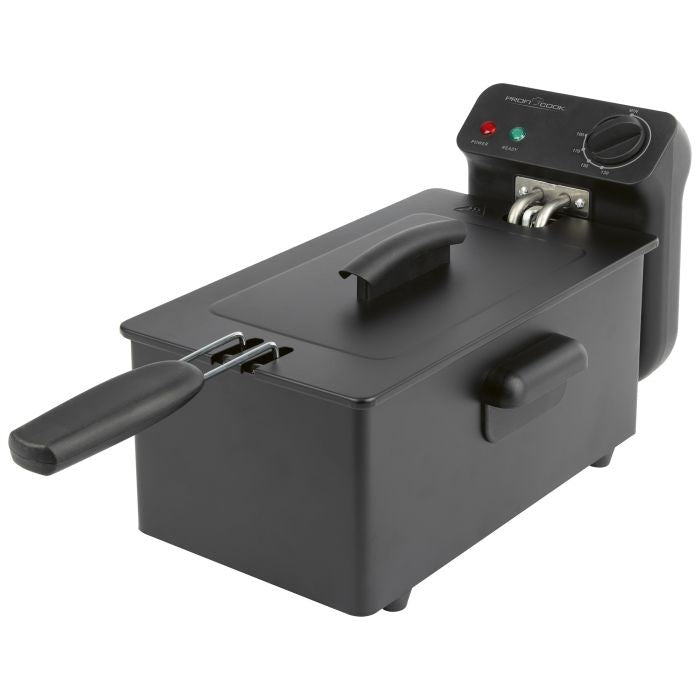 ProfiCook PC-FR 1325 Единичен 3 л Самостоятелен 2000 W Фритюрник Черен