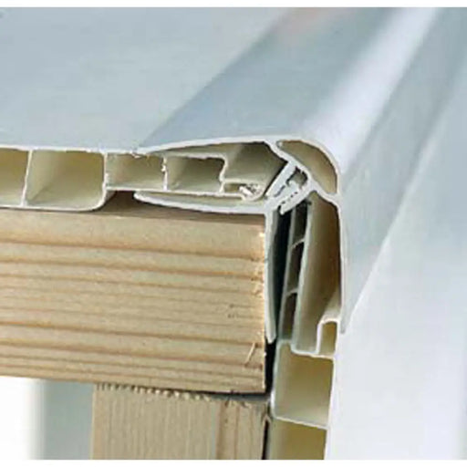 ПРОФИЛ PVC ПРАВ ЪГЪЛ БЯЛ 2.6М NOLINA