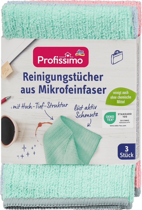 Почистващи кърпи от микрофибър, 3 бр