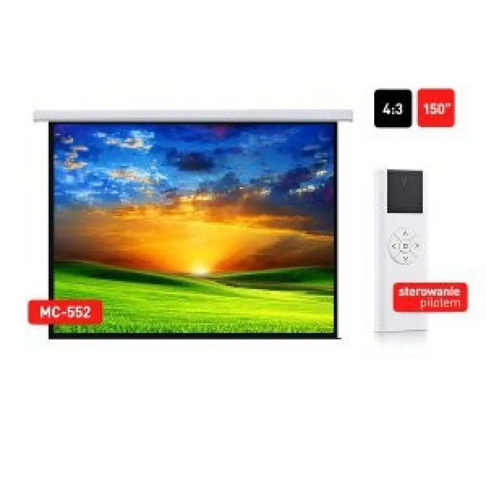 Прожекционен екран Maclean MC-552 3,81 м (150’’) 4:3