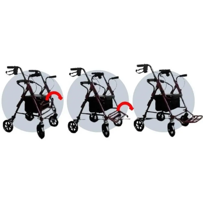 Проходилка на четири колела с функция седалка