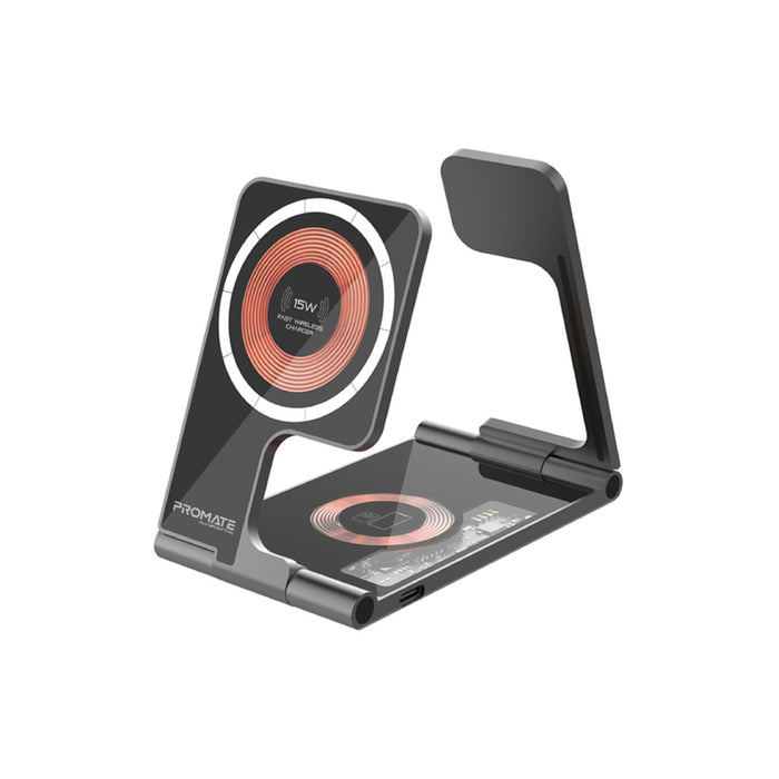 БЕЗЖИЧНО ТРОЙНО ЗАРЯДНО 15W С MAGSAFE BK