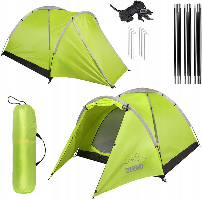ТУРИСТИЧЕСКА КЪМПИНГ ПАЛАТКА 2 x 2 м ALPENAIR PRO С МРЕЖА ПРОТИВ КОМАРИ
