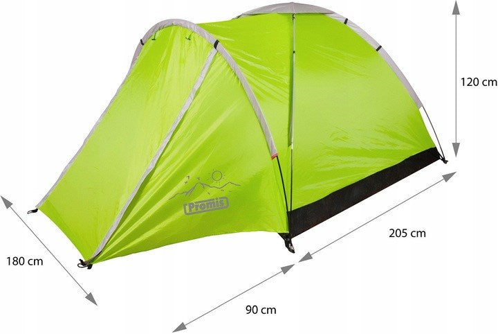 ТУРИСТИЧЕСКА КЪМПИНГ ПАЛАТКА 2 x 2 м ALPENAIR PRO С МРЕЖА ПРОТИВ КОМАРИ