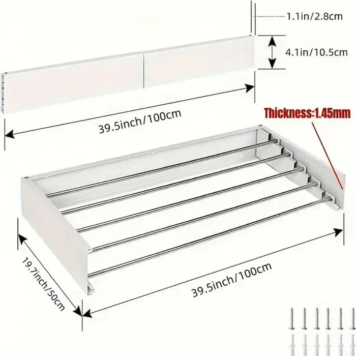 ПРОСТОР СУШИЛНИК ЗА ДРЕХИ 1М БЯЛ MAK