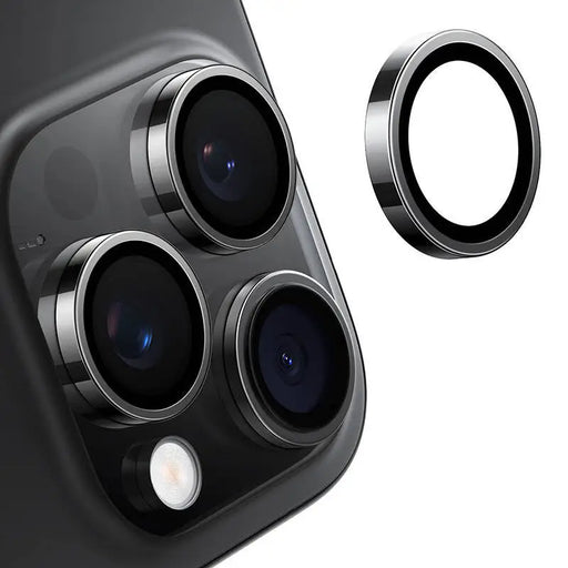 Протектор за камера Torras за iPhone 16 Pro черен
