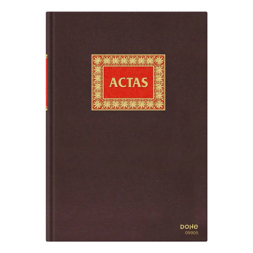 Протоколна книга DOHE 09905 100 Листи Бургундия A4