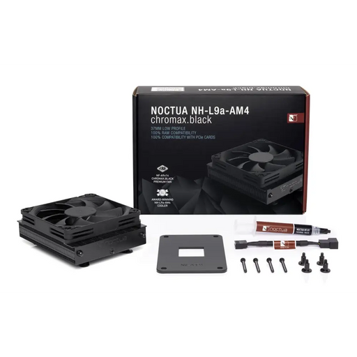 Процесорен охладител Noctua NH-L9a-AM4 chromax.black 9,2 см
