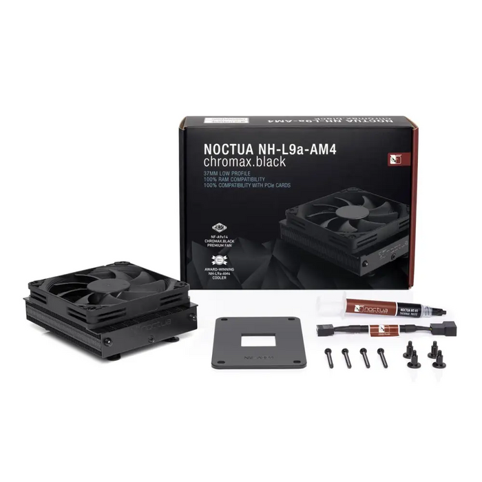 Процесорен охладител Noctua NH-L9a-AM4 chromax.black 9,2 см
