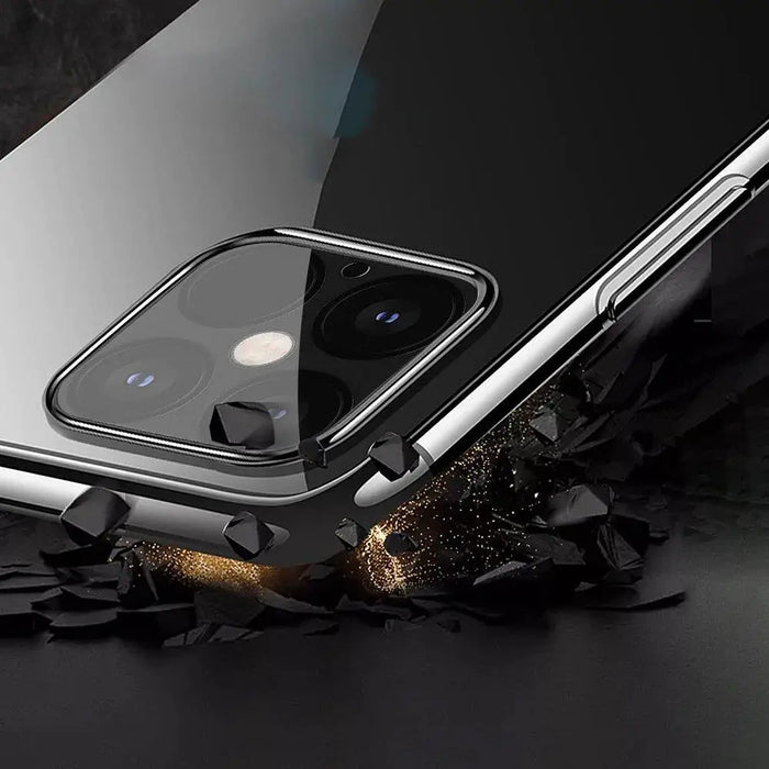Прозрачен кейс HQWear за iPhone 13 Червен