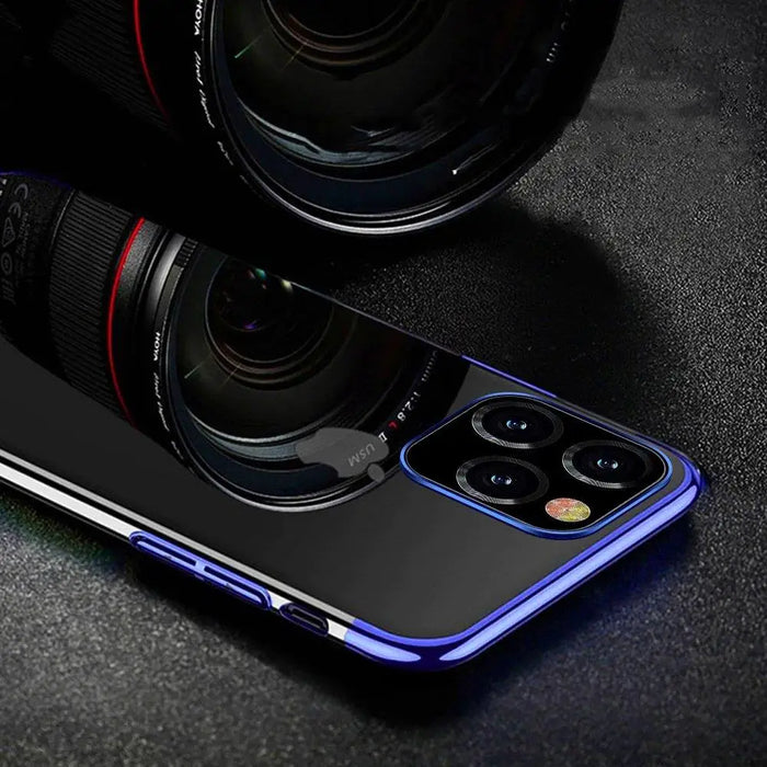 Прозрачен кейс HQWear за Samsung Galaxy A22 5G Син