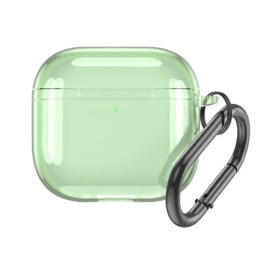 Прозрачен калъф за Airpods 4 - мента