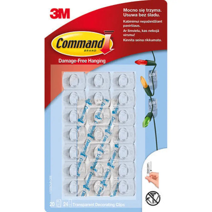 ПРОЗРАЧНИ ЗАКАЧАЛКИ МИНИ 20 БР + 24 ЛЕНТИ COMMAND 17026