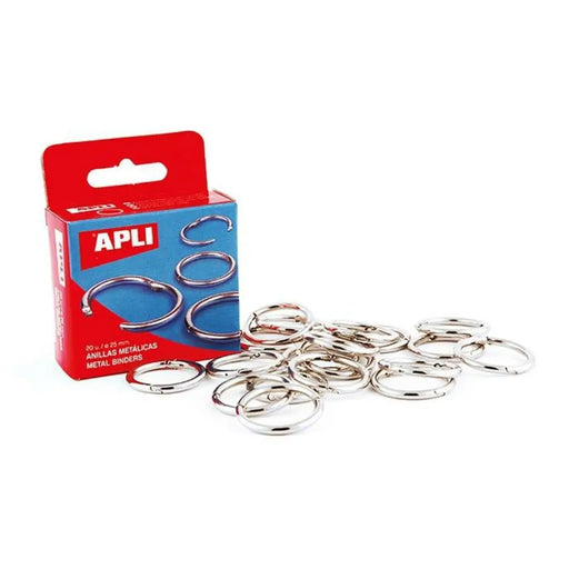 Пръстени Apli Сребрист 51 mm Подвързване (10 броя)