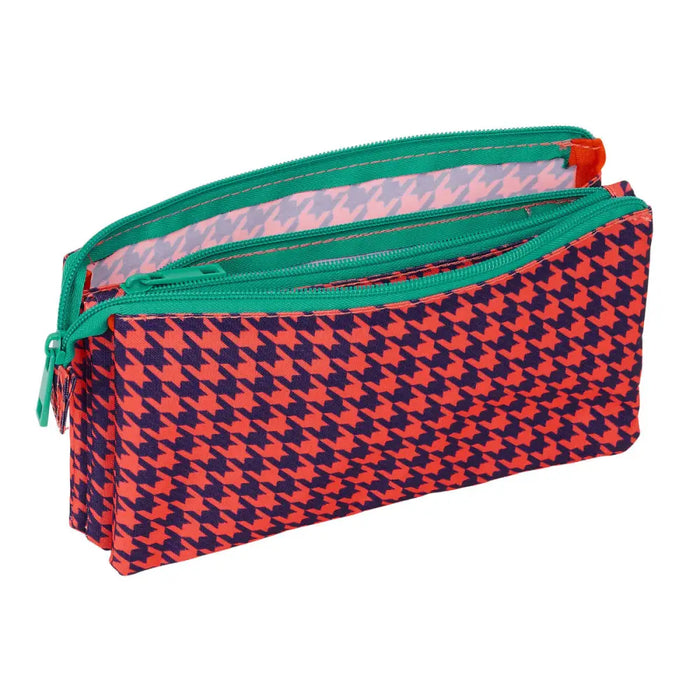 Пътническа Чанта Nait Nait Pata de gallo coral Корал 22 x