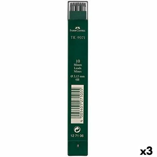 Пълнител Faber-Castell Дървен 3 Части 6B