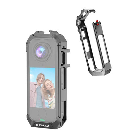 Метален защитен калъф Puluz за Insta 360 X4 Air (сив)
