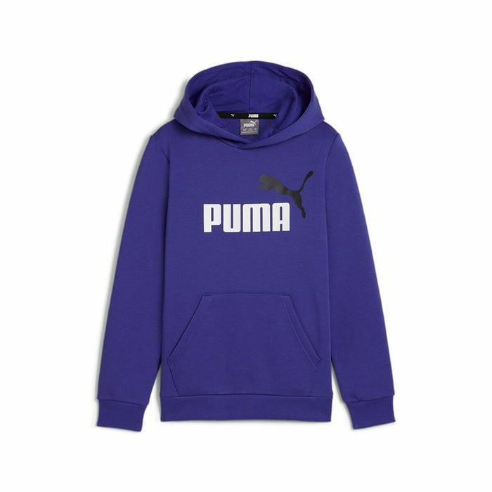 Детски суичър с качулка Puma Essentials+ 2 Col Big Logo Син
