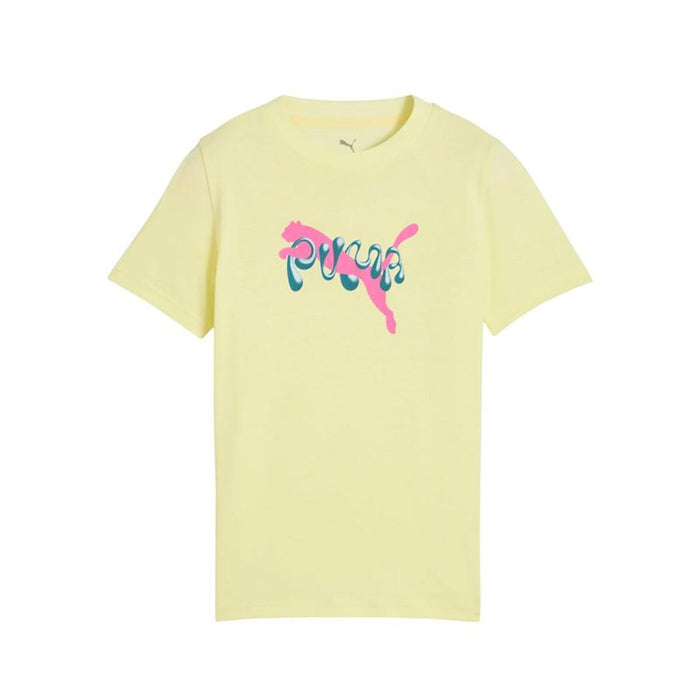 Детски Тениска с къс ръкав Puma Tweenerverse Graphic Жълт