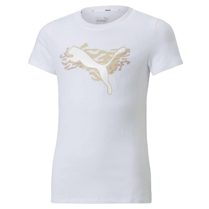 Детски Тениска с къс ръкав Puma Alpha Бял