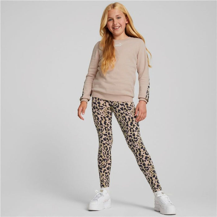 Суитчър без Качулка за Момиче Puma Alpha Crew Neck Розов