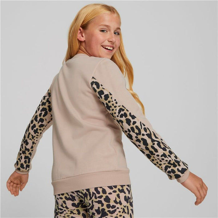 Суитчър без Качулка за Момиче Puma Alpha Crew Neck Розов
