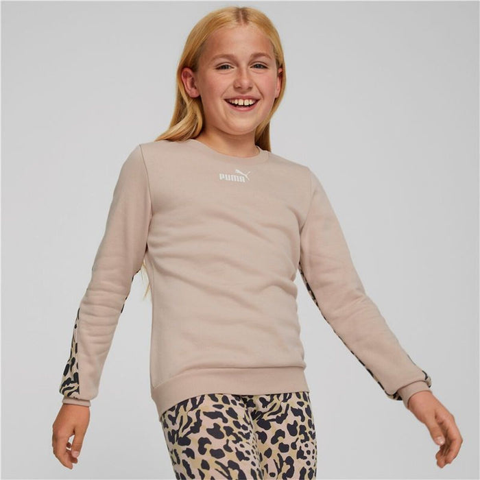 Суитчър без Качулка за Момиче Puma Alpha Crew Neck Розов