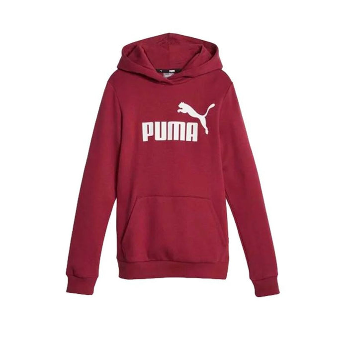 Детски суичър с качулка Puma Ess Кафяв