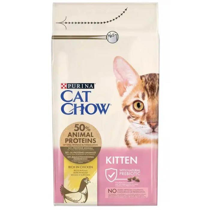 Purina Cat Chow Kitten суха храна за котки Пиле 1,5 кг
