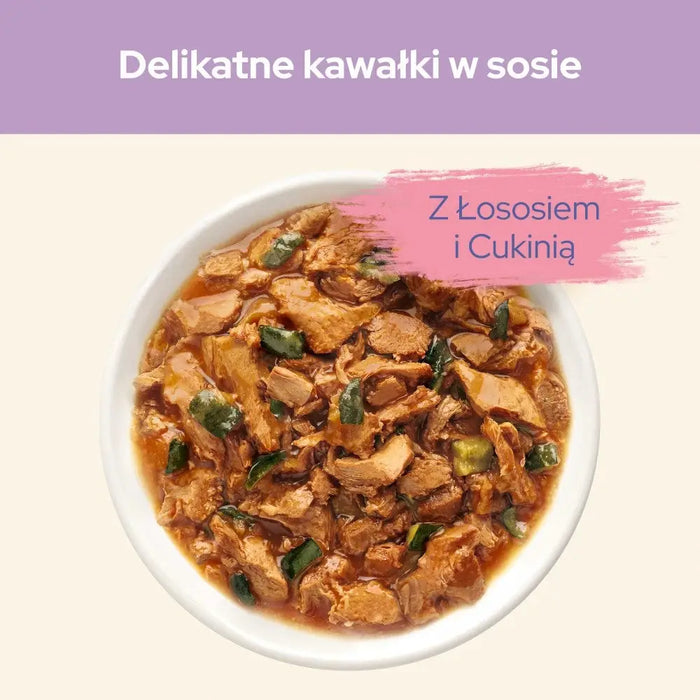 PURINA Cat Chow Sensitive със сьомга и тиквички в сос
