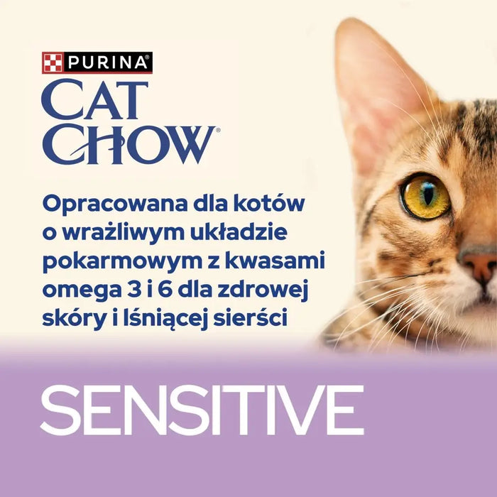 PURINA Cat Chow Sensitive със сьомга и тиквички в сос