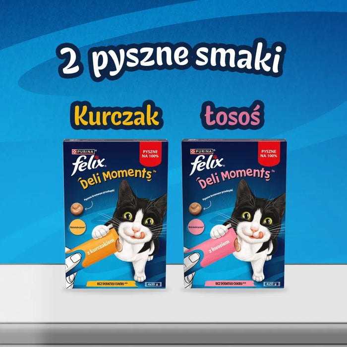 PURINA Felix Deli Moments Salmon - лакомства за котки