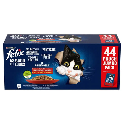 PURINA Felix Fantastic Mix в желе - мокра храна за котки