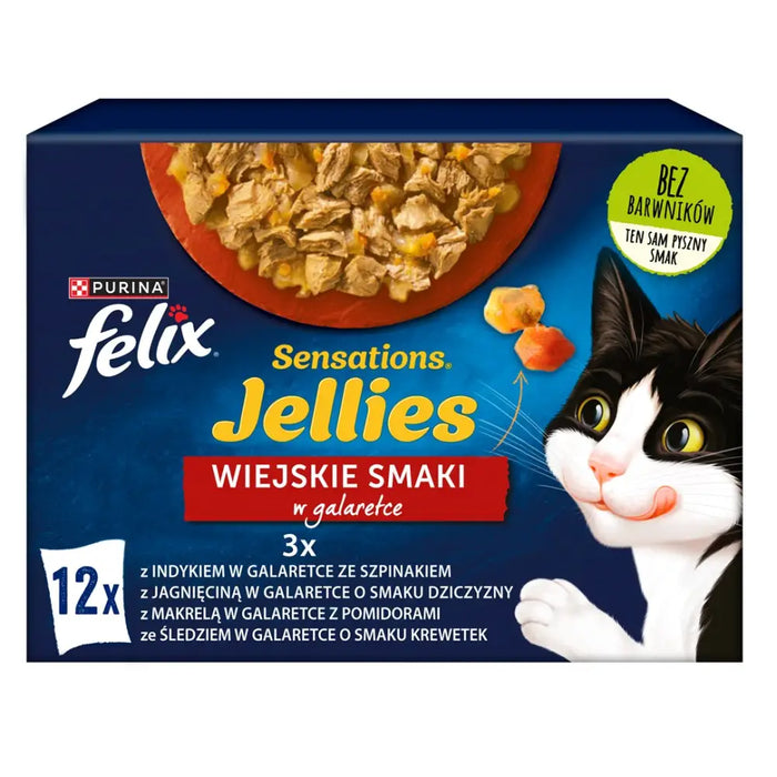 Purina Felix Sensations Mix Турция скумрия агнешко херинга