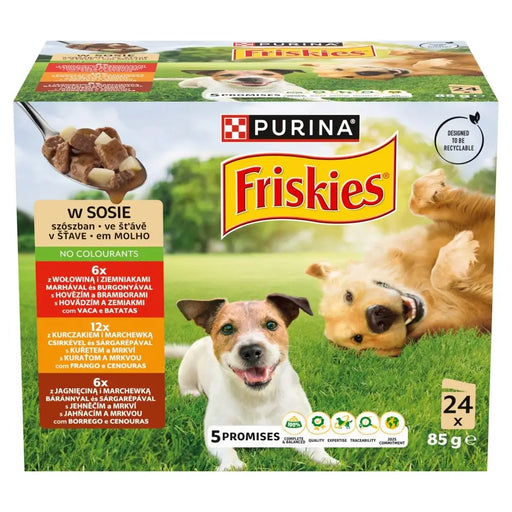 PURINA Friskies в сос - мокра храна за кучета - 24x85