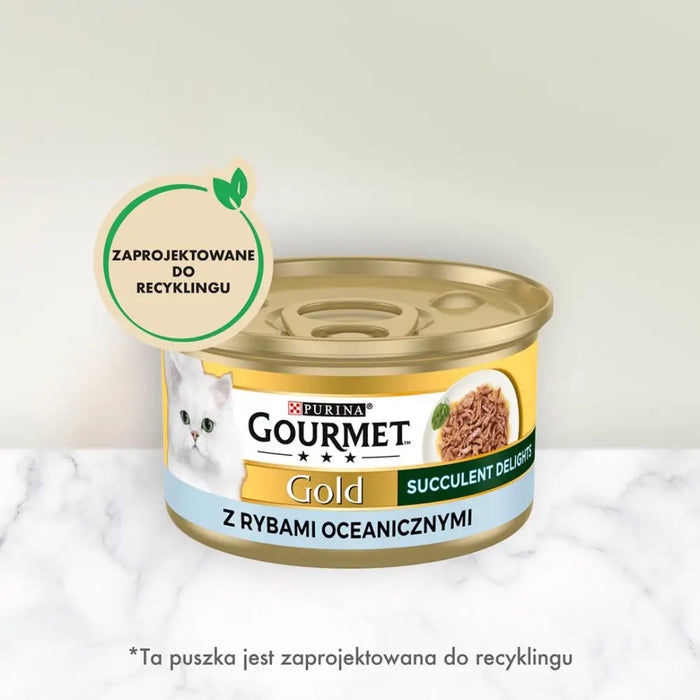 PURINA Gourmet Gold Succulent Delights Ocean fish - мокра