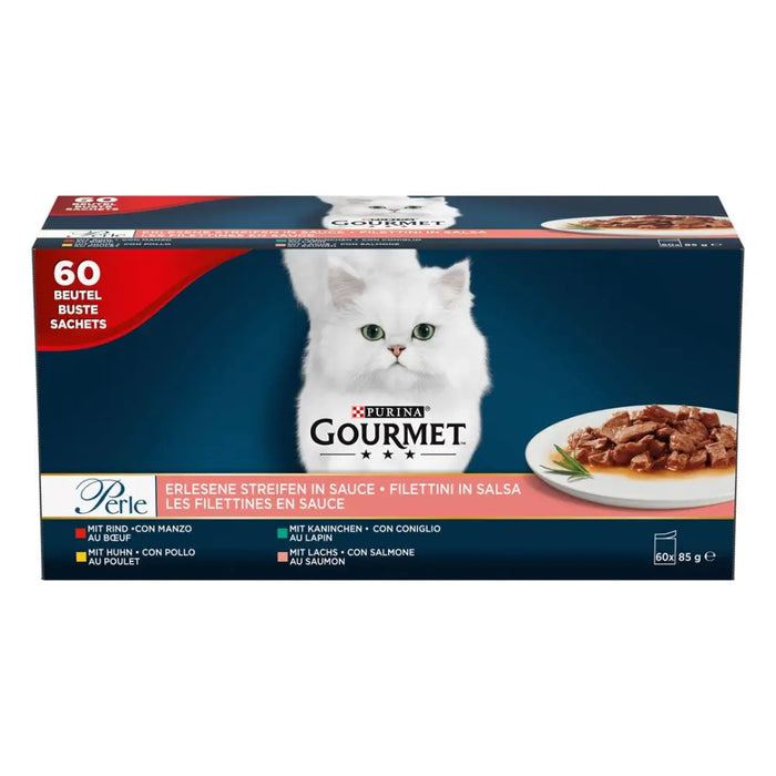 PURINA Gourmet Perle Mix - мокра храна за котки - 60x85 гр