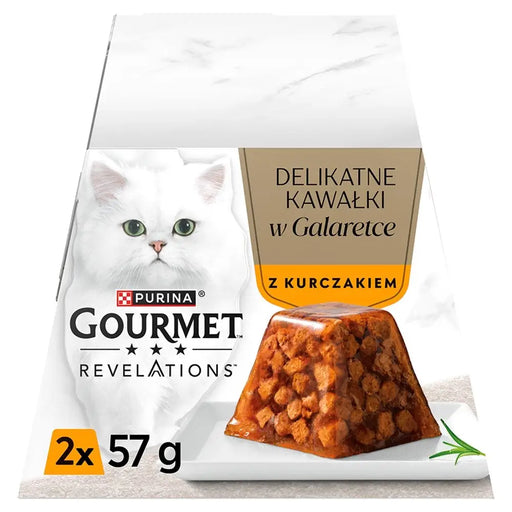 PURINA Gourmet Revelations Chunks в желе с пиле - мокра