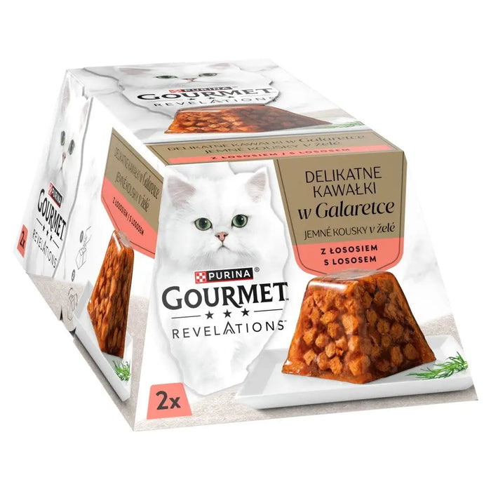 PURINA Gourmet Revelations Chunks в желе със сьомга - мокра