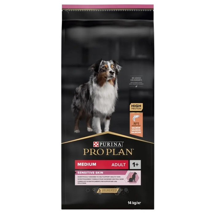 Purina Medium Adult Sensitive Skin 14 кг сьомга
