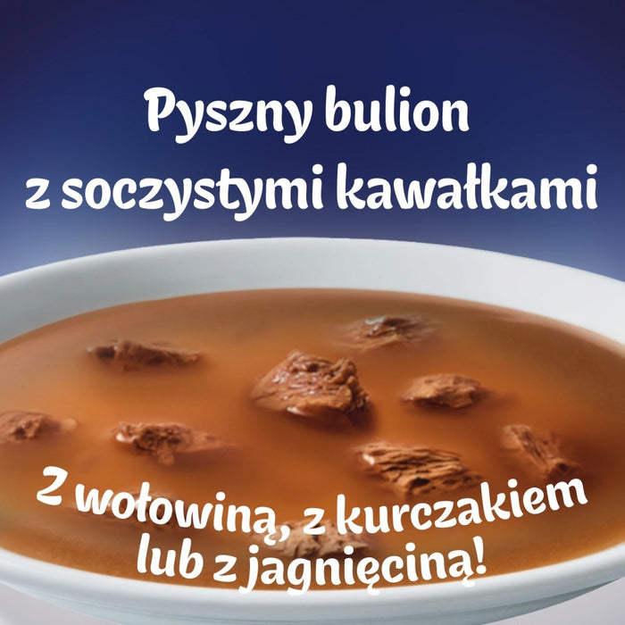 PURINA Felix Original Soup Time Box Говеждо, агнешко, пилешко - мокра храна за котки - 6x48 г