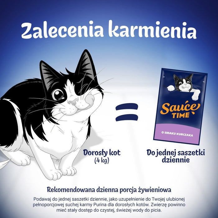 PURINA Felix Sauce Time - мокра храна за котки - 6x40 г