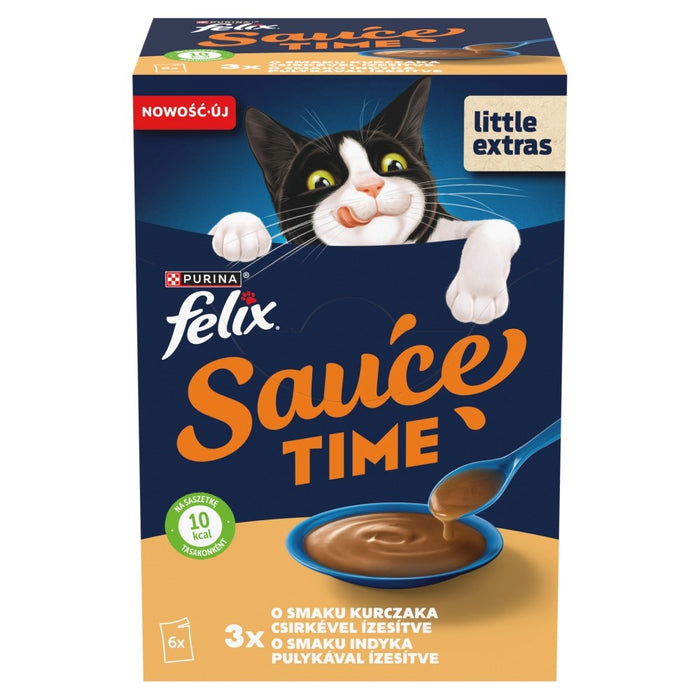 PURINA Felix Sauce Time - мокра храна за котки - 6x40 г