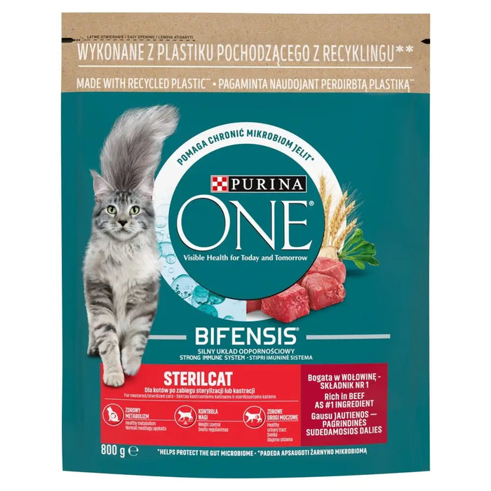 PURINA One Bifensis Sterilcat Beef - суха храна за котки