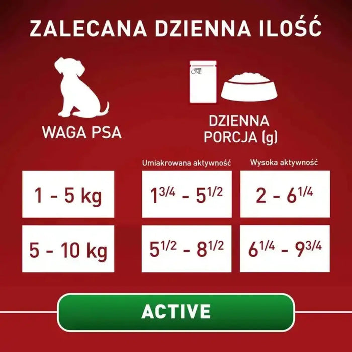 PURINA One Mini/Small Active Beef - мокра храна за кучета