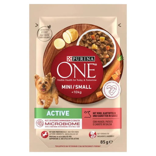 PURINA One Mini/Small Active Beef - мокра храна за кучета