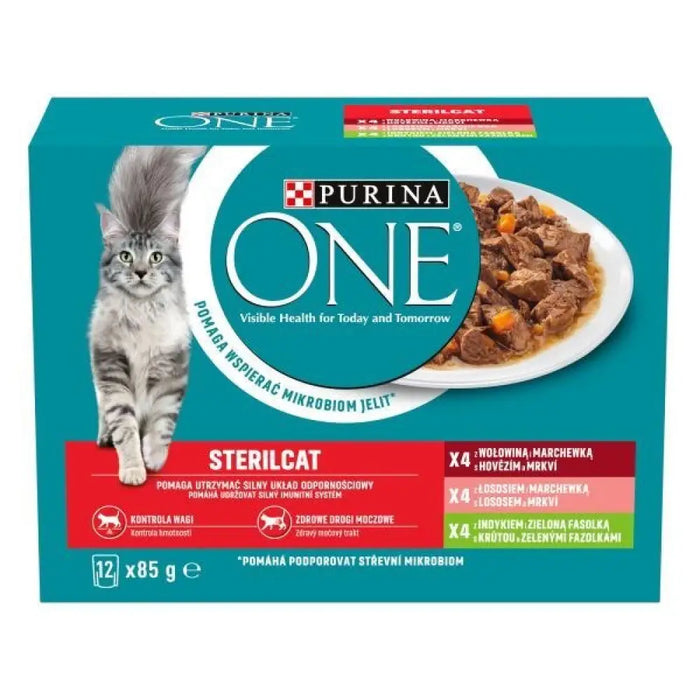 PURINA One Sterilcat mix flavors - мокра котешка храна - 12