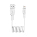 Puro 12W USB-A - Lightning Spiral Cable 1m - Бял