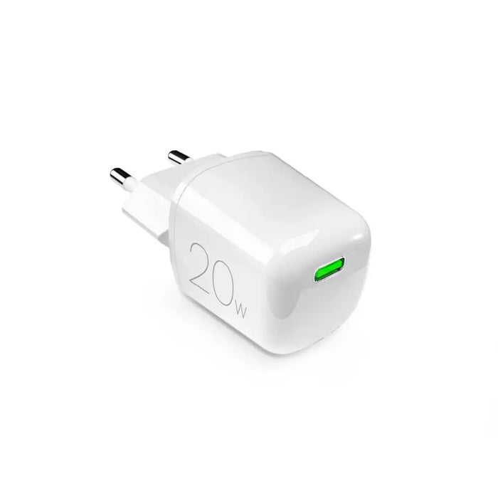 Puro 20W GaN USB-C стенно зарядно устройство - бяло