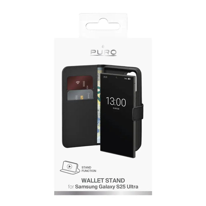 Puro Booklet Case с флип и портфейл за Samsung Galaxy S25